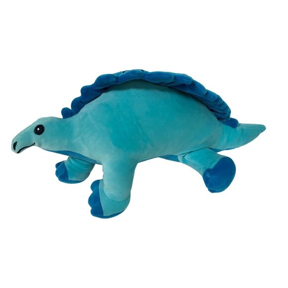 Olivia & Finn Blue Plush Stegasaurus Stuffed Animal Doll Toy 19 in Length - Picture 1 of 4